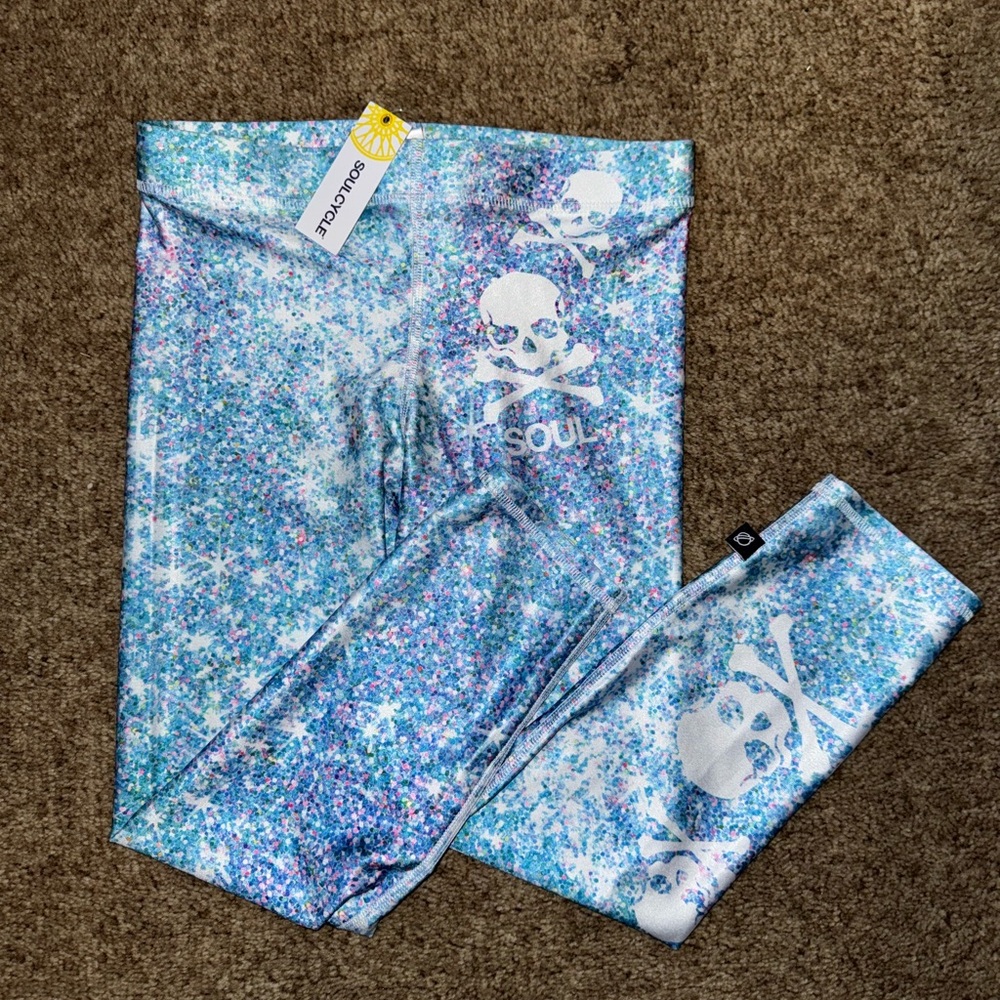 Terez x Soulcycle Blue confetti Leggings